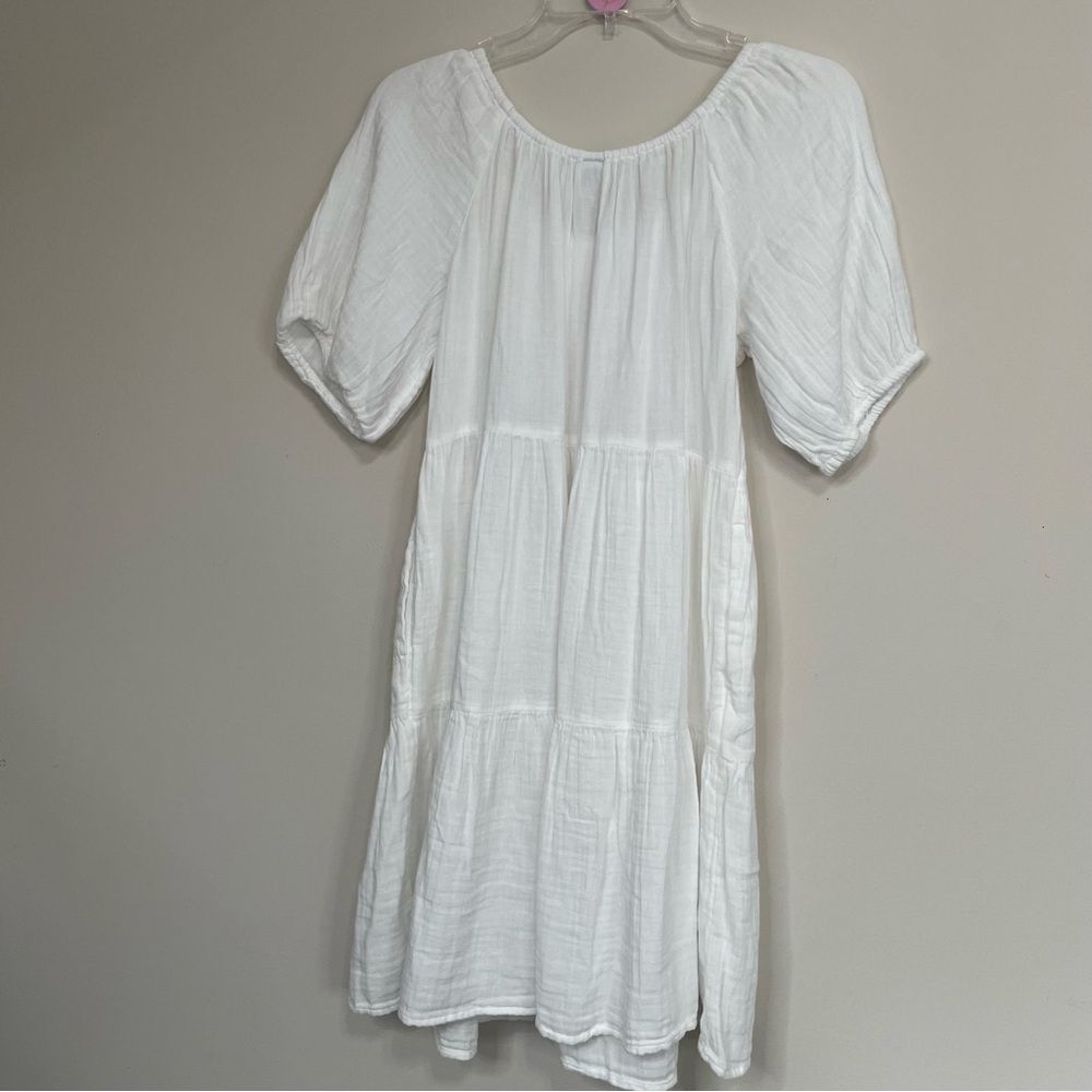 Old Navy White Casual Dress ~ Size Medium - Picture 9 of 10
